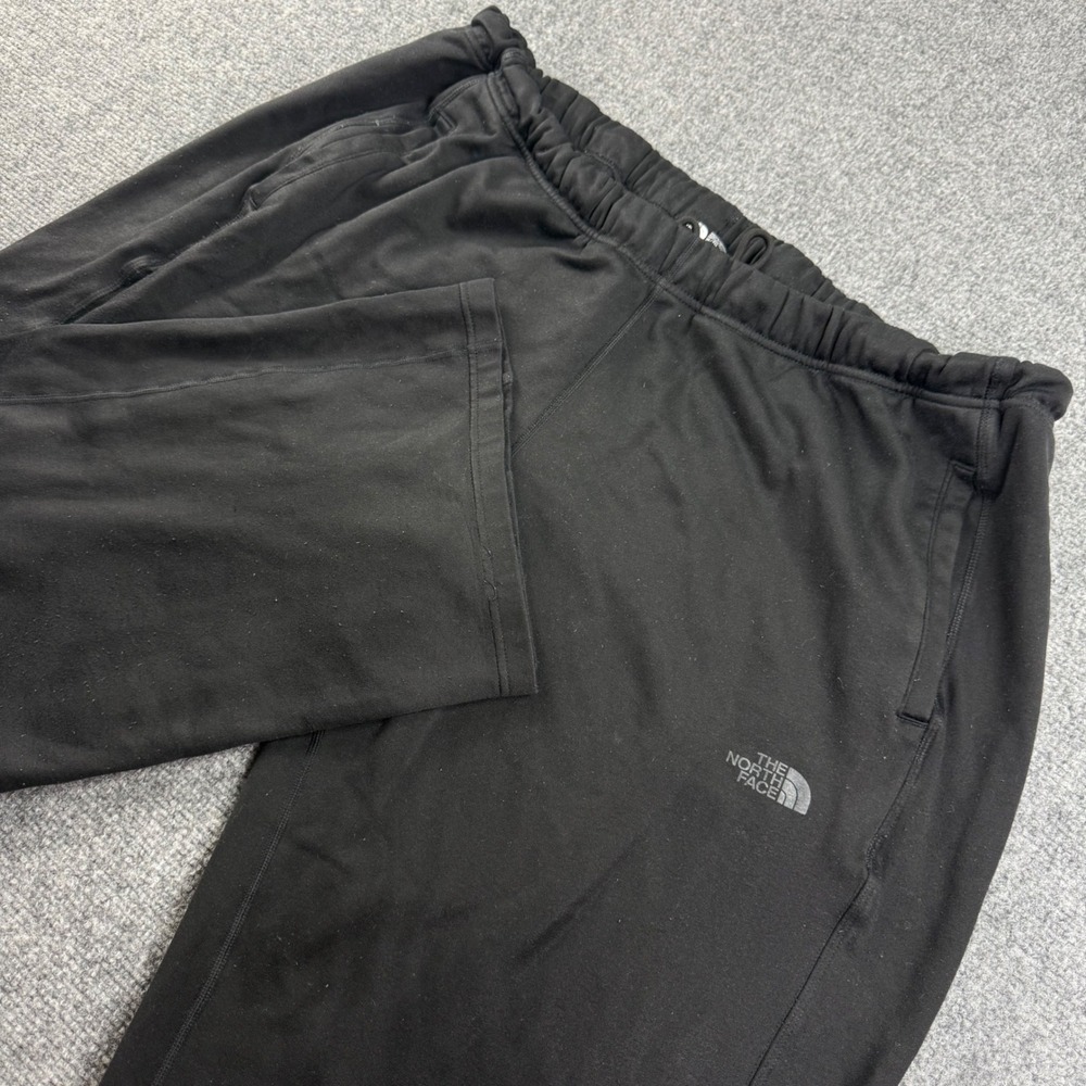 The North Face Sweatpants XL Black Fleece Lined Elastic Waist Mens